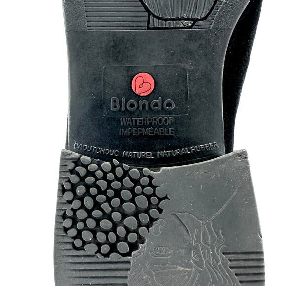 Blondo Velma Flat Over-The-Knee Tall Boot Size 7.5M Black Leather Waterproof OTK - Picture 12 of 16